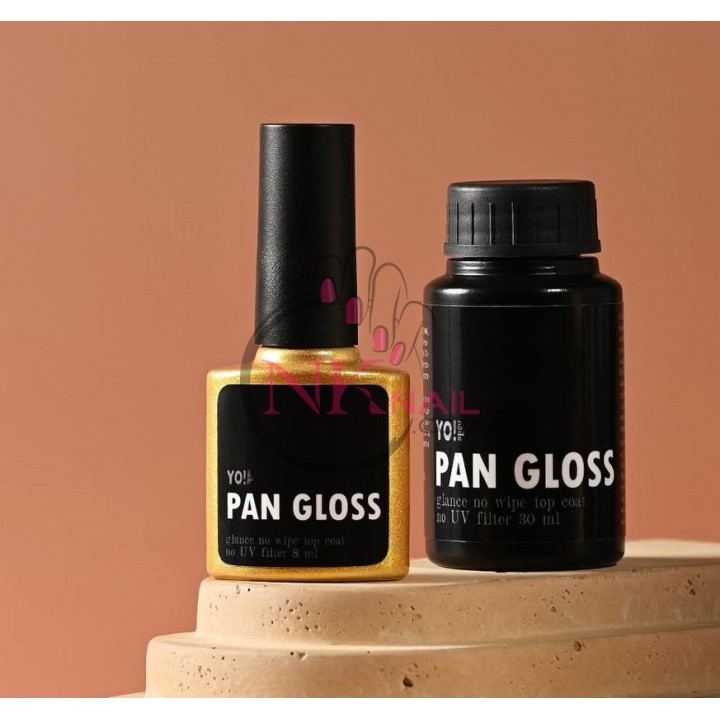 Топ Yo!Nails PAN GLOSS, 30 мл без липкого шару TPO free